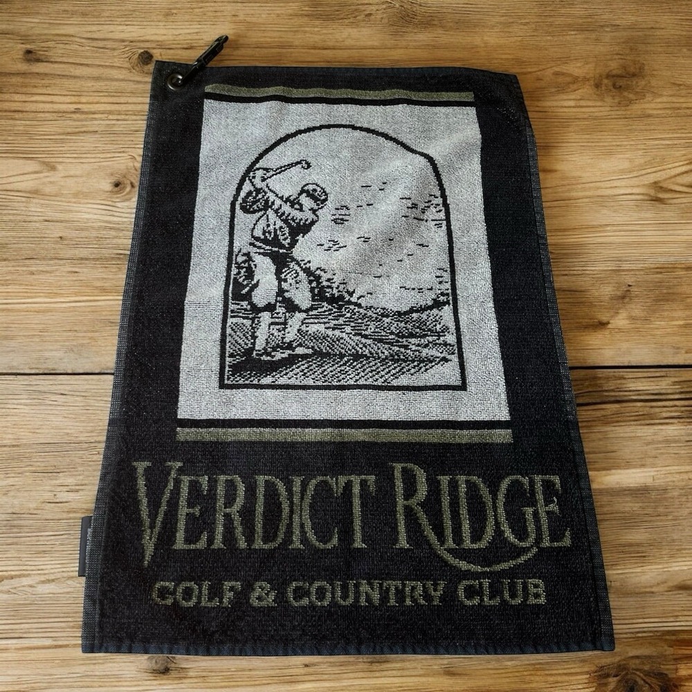 Golf Towel Verdict Ridge Golf Country Club Denver North Carolina Clip 21"‎ X 14"